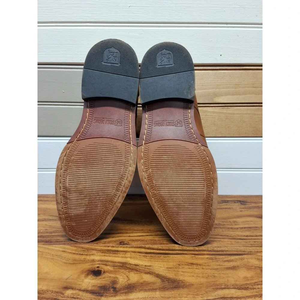 Stacy Adams Mens Size 7 M Redzone Collection Brown Oxfords Dress Shoes